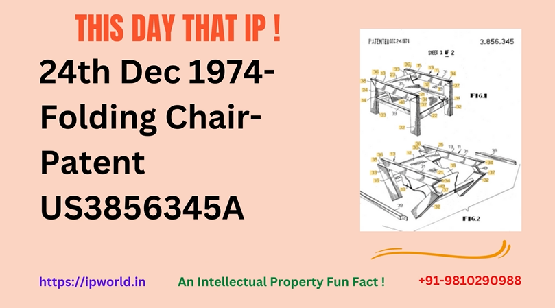 This Day-That IP -24th Dec 1974-Folding Chair- Patent US3856345A